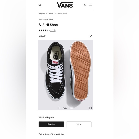 VANZ Sk8-Hi Shoe - Picture 5 of 8